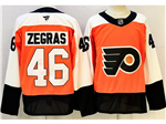 Philadelphia Flyers #46 Trevor Zegras Orange Jersey