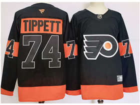 Philadelphia Flyers #74 Owen Tippett Alternate Black Jersey