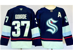 Seattle Kraken #37 Yanni Gourde Navy Jersey