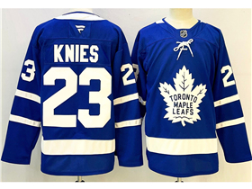 Toronto Maple Leafs #23 Matthew Knies Blue Jersey