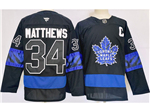 Toronto Maple Leafs #34 Auston Matthews Black Alternate Jersey