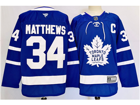 Toronto Maple Leafs #34 Auston Matthews Blue Jersey