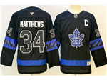 Toronto Maple Leafs #34 Auston Matthews Youth Black Alternate Jersey