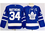 Toronto Maple Leafs #34 Auston Matthews Youth Blue Jersey