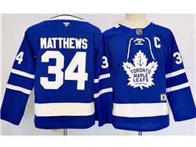 Toronto Maple Leafs #34 Auston Matthews Youth Blue Jersey