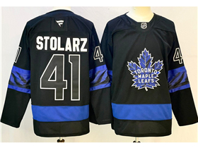 Toronto Maple Leafs #41 Anthony Stolarz Black Alternate Jersey