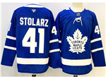 Toronto Maple Leafs #41 Anthony Stolarz Blue Jersey