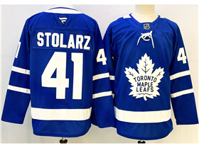 Toronto Maple Leafs #41 Anthony Stolarz Blue Jersey