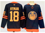 Edmonton Oilers #18 Zach Hyman Alternate Navy Jersey