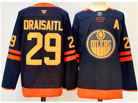 Edmonton Oilers #29 Leon Draisaitl Alternate Navy Jersey