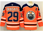 Edmonton Oilers #29 Leon Draisaitl Orange Jersey