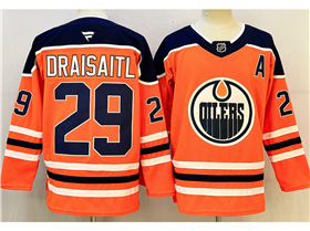 Edmonton Oilers #29 Leon Draisaitl Orange Jersey