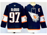 Edmonton Oilers #97 Connor McDavid Navy Reverse Retro 2.0 Jersey