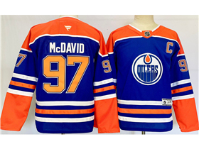 Edmonton Oilers #97 Connor McDavid Youth Royal Blue Jersey
