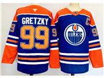 Edmonton Oilers #99 Wayne Gretzky Royal Blue Jersey
