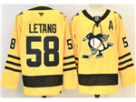 Pittsburgh Penguins #58 Kris Letang 2025-26 Third Gold Jersey