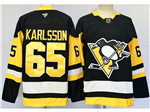 Pittsburgh Penguins #65 Erik Karlsson Black Jersey