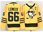 Pittsburgh Penguins #66 Mario Lemieux 2025-26 Third Gold Jersey