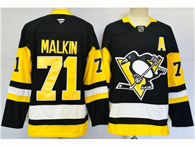 Pittsburgh Penguins #71 Evgeni Malkin Black Jersey