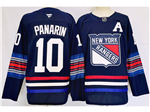 New York Rangers #10 Artemi Panarin Navy Alternate Jersey