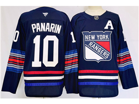 New York Rangers #10 Artemi Panarin Navy Alternate Jersey