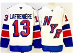 New York Rangers #13 Alexis Lafrenière 2024 Stadium Series White Jersey