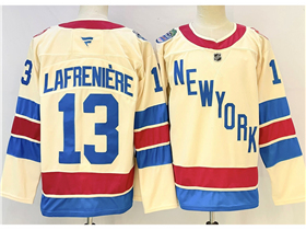 New York Rangers #13 Alexis Lafrenière 2025-26 Winter Classic Cream Jersey