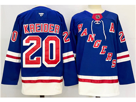 New York Rangers #20 Chris Kreider Royal Blue Jersey