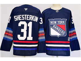 New York Rangers #31 Igor Shesterkin Navy Alternate Jersey