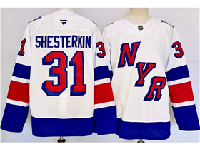 New York Rangers #31 Igor Shesterkin 2024 Stadium Series White Jersey