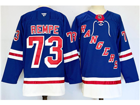 New York Rangers #73 Matt Rempe Royal Blue Jersey