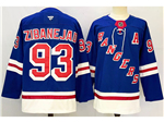 New York Rangers #93 Mika Zibanejad Royal Blue Jersey