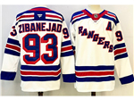 New York Rangers #93 Mika Zibanejad White Jersey