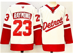 Detroit Red Wings #23 Lucas Raymond White 2025 Stadium Series Jersey