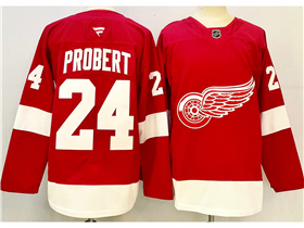 Detroit Red Wings #24 Bob Probert Red Jersey