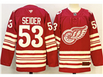 Detroit Red Wings #53 Mortiz Seider 2025-26 Home Red Jersey