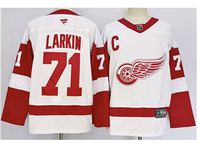 Detroit Red Wings #71 Dylan Larkin White Jersey