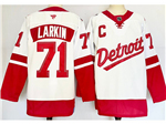 Detroit Red Wings #71 Dylan Larkin White 2025 Stadium Series Jersey