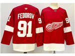 Detroit Red Wings #91 Sergei Fedorov Red Jersey