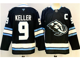 Utah Mammoth #9 Clayton Keller 2025 Black Jersey