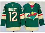 Minnesota Wild #12 Matt Boldy Green Jersey