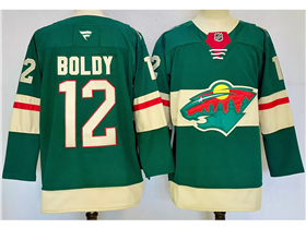 Minnesota Wild #12 Matt Boldy Green Jersey