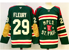 Minnesota Wild #29  Marc-Andre Fleury Green Winter Classic Jersey