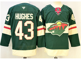 Minnesota Wild #43 Quinn Hughes Green Jersey