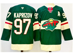 Minnesota Wild #97 Kirill Kaprizov Green Jersey