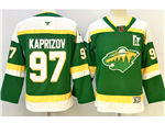 Minnesota Wild #97 Kirill Kaprizov Youth Green Reverse Retro 2.0 Jersey