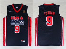 1992 Olympic Team USA #9 Michael Jordan Navy Jersey