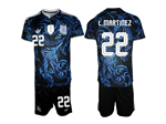 Argentina 2026 Away Navy Soccer Jersey with #22 L.Martínez Printing