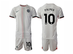 Chelsea F.C. 2025/26 Away White Jersey with #10 Palmer Printing
