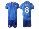 Chelsea F.C. 2025/26 Home Blue Jersey with #8 Enzo Printing